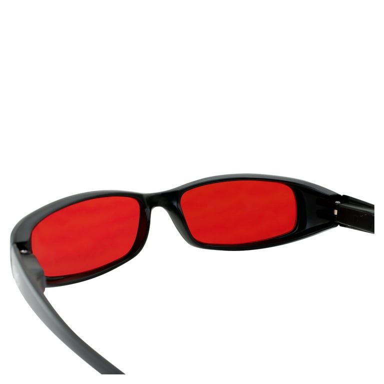 Bad Guys Sunglasses For Picking Up Girls Big Frame Discoloration Lens 58mm  - Black/Red - C811AQ7UXUF