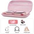 thumbnail image 3 of Cute Carrying Case for Nintendo Switch/Switch OLED, Pink Sakura Portable Hard Shell Grils Travel Storage Bag with Glass Screen Protector & Thumb Grip Caps & Stand, 3 of 7
