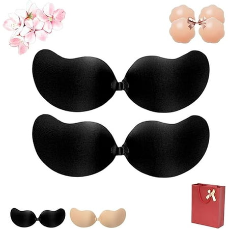 EvelynPro - Invisible Diva Strapless Backless Push up Bra  Adhesive Bra Sticky Strapless Invisible Push up Bras