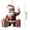 A, variant on Christmas Tree Acrylic Ornaments Santa Claus Decoration - Easy-Hang Holiday Pendant Santa Ornament, Festive Holiday Window Tree Decor Santa and Family Gift