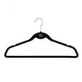 thumbnail image 3 of Trio Home Heavy Duty Velvet Hangers with Cascade Hook, 360 Degree Rotatable Hook (50 PACK) - Black, 3 of 5