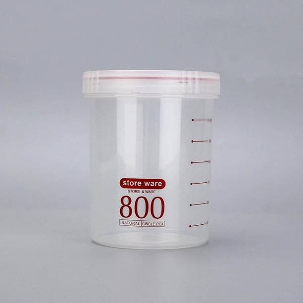 Fiudx Recipientes de Plástico para Almacenamiento, Herméticos, Apilables, para Organizar El Refrigerador y La Cocina, Ahorran Espacio, Transparentes y Duraderos, Juego de 3 Tamaños (1050 Ml, 800 Ml,
