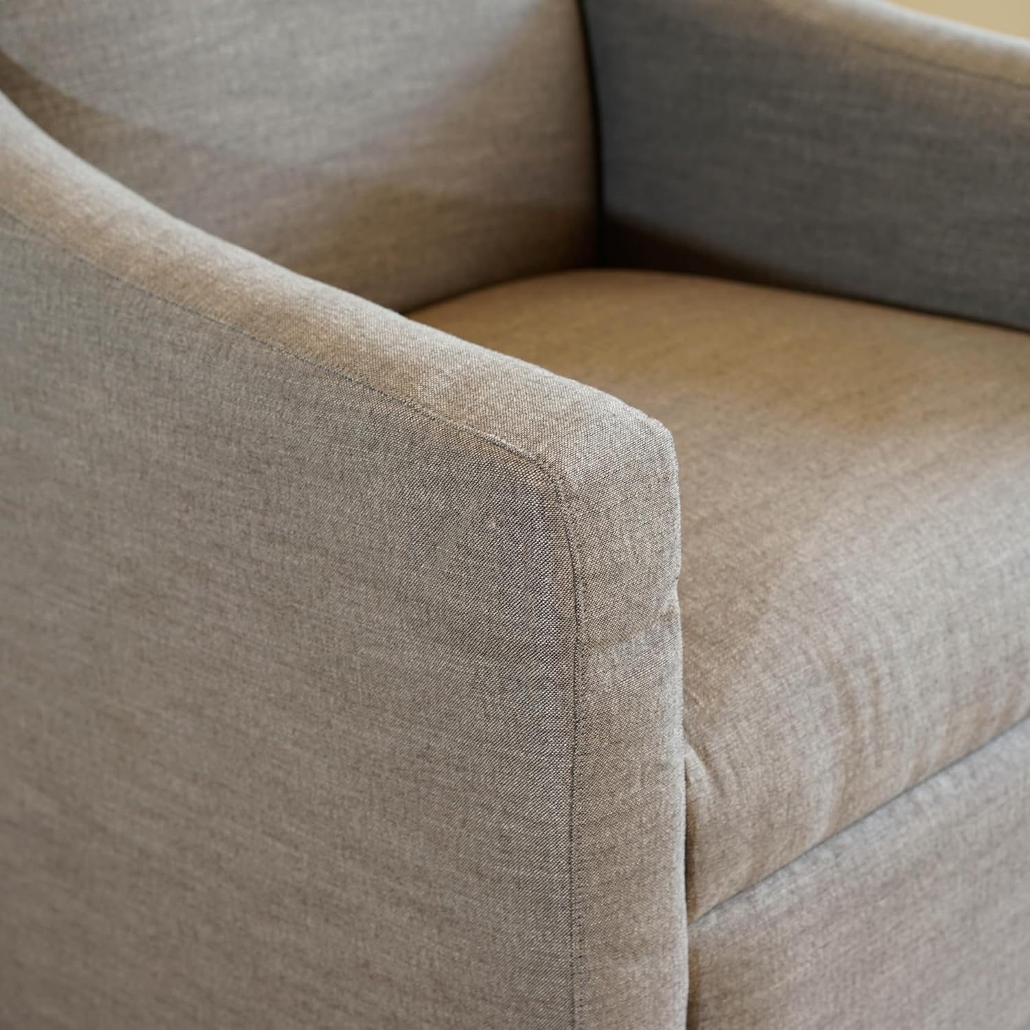 Kansas Swivel Accent Chair, Keten Earth