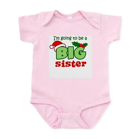 

CafePress - Big Sister To Be Christmas Infant Bodysuit - Baby Light Bodysuit Size Newborn - 24 Months