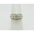 thumbnail image 2 of Silver Shop 2Ct Princess Cut Engagement Wedding Bridal Ring 14K Yellow Gold Finish, 2 of 4