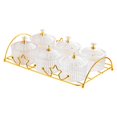 thumbnail image 2 of kowaku Dessert Dividing Plate Dried Fruit Tray Gifts with Stand Comtainer Serving Platter Organizer for Candy Fruits Cookies Snacks Clear Round, 2 of 9