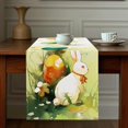 thumbnail image 2 of GUANGHONG Easter Table Runner Linen Bunny Print Home Tablecloth Holiday Party Table Decoration Tablecloth Mat A, 2 of 5