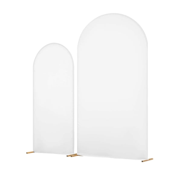 KFFKFF Metal Arch Backdrop Stand Set, Includes 7.2 ft and 6 ft Frames, Durable Design, Simple Setup, Gold Finish with Cover for Weddings, Birthday Parties, Celebrations, and Ceremonial Decorations