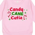 thumbnail image 3 of Inktastic Christmas Candy Cane Cutie with Candy Canes Toddler Sweatshirt, 3 of 4