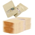 thumbnail image 3 of 20pcs Kraft Paper Bag Pouch Stand Up Coffee Food Zip Lock Packaging w/ Window 14*22CM, 3 of 8