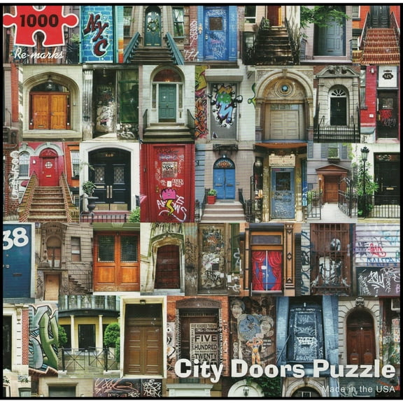Re-Marks City Doors Puzzle, 1000 Piece