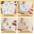 thumbnail image 4 of 42 estabilizadores de costura a mano solubles en agua con forma de colmena de abejas, 8.3" x 11.7", 4 hojas de papel adhesivo para bordar con puntadas., 4 of 8