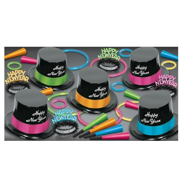 Beistle S16100PF7 Neon Glow Assortment for 10 People