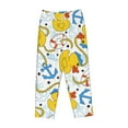thumbnail image 4 of Haiem Ducks and Anchors Women's Pajama Pants Ultra Lightweight Pjs Bottoms Sleepwear Bottom Pants With Pocket Drawstring-Small, 4 of 9