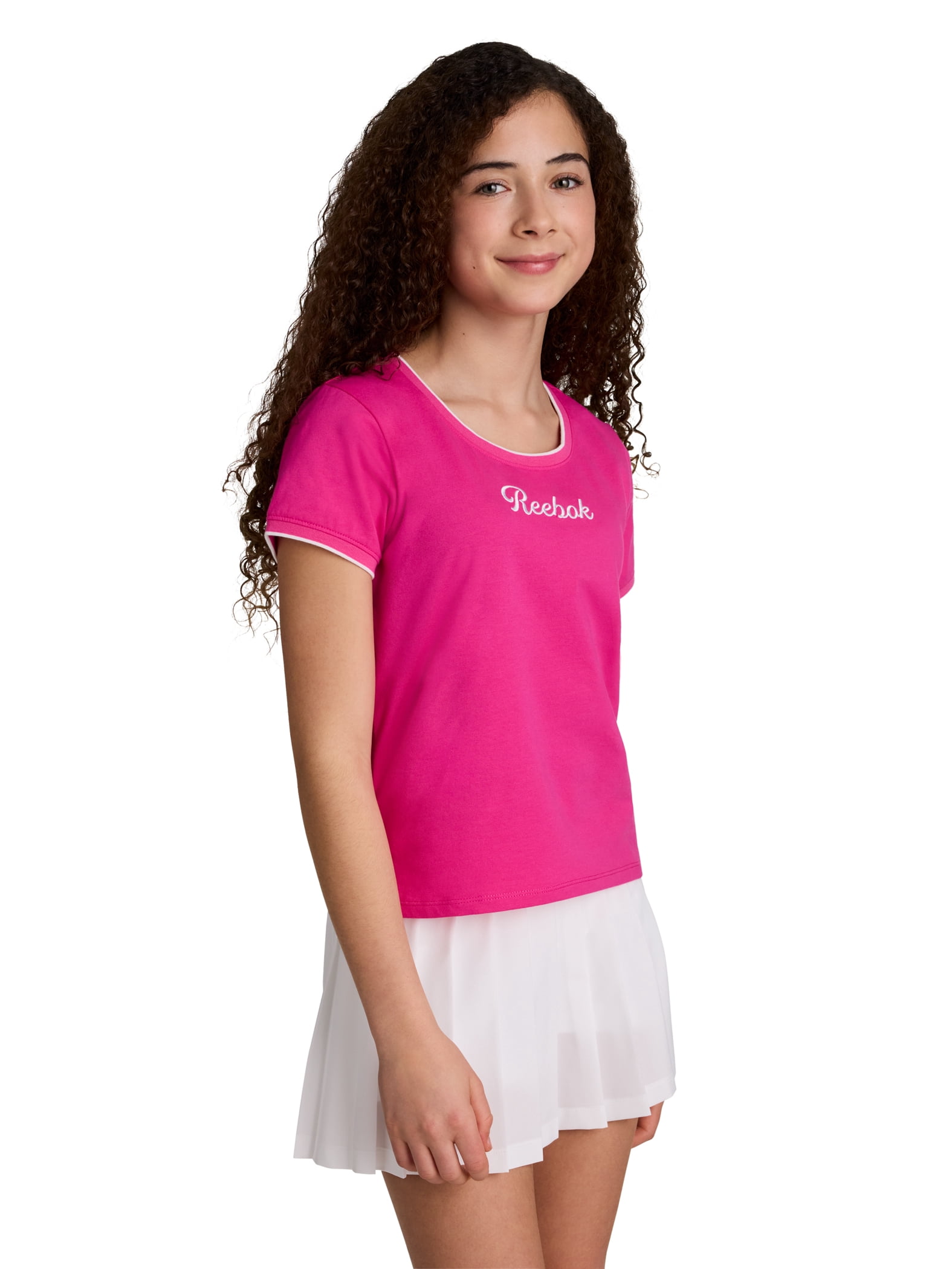 Reebok Girl’s Performance Short Sleeve Pivot T-Shirt, Sizes 4-18