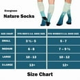 thumbnail image 3 of Sierra Socks Evergreen Pattern CoolMax Socks, Nature Collection for Men & Women Eco-Friendly Knee High Socks, 3 of 5