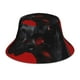 thumbnail image 1 of Balery Black Dog Red Background Sombreros para el sol para hombre y mujer, sombrero de pescador con UPF 50+, 1 of 6