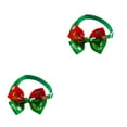 thumbnail image 3 of ziyahi Noël Série Animal Arc Réglable Taille Festival Collier Animal Décoratif Rouge Vert 2Set, 3 of 6