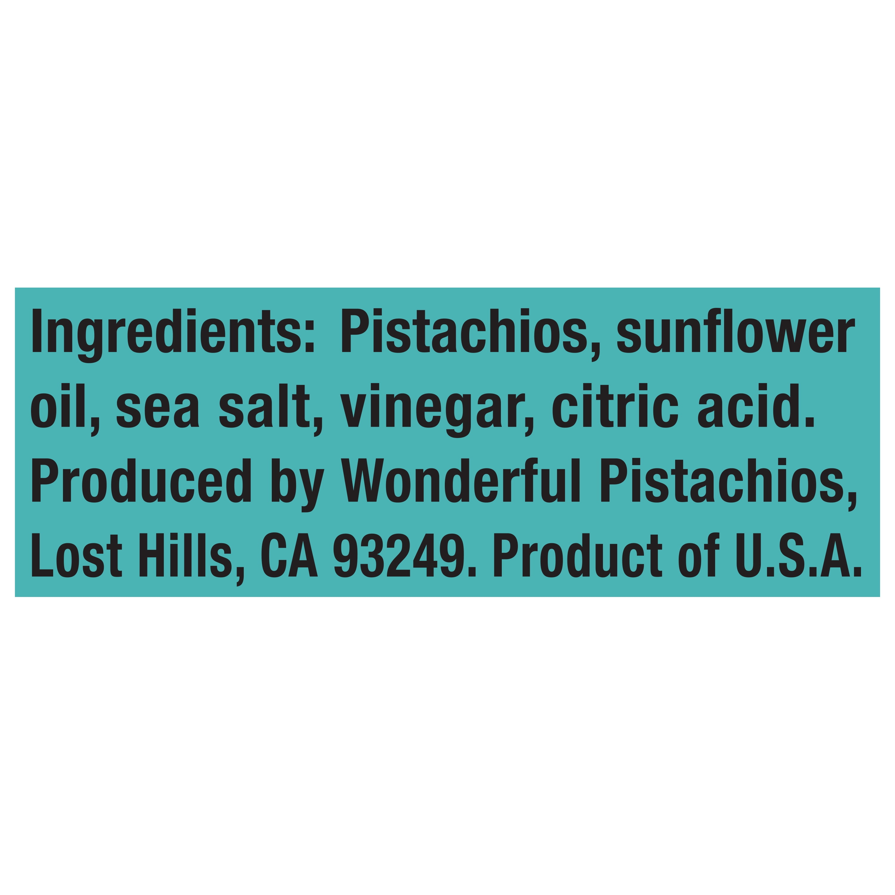 Wonderful Pistachios No Shells, Sea Salt & Vinegar Nuts, 0.75 Ounce Bags (Pack of 14)