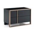 thumbnail image 2 of HomeRoots Office Modern Black & Brushed Bronze Right Nightstand, 2 of 2