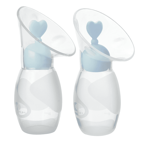 Amplim Manual Silicone Single Breast Pump, Milk Collector with Stoppers
