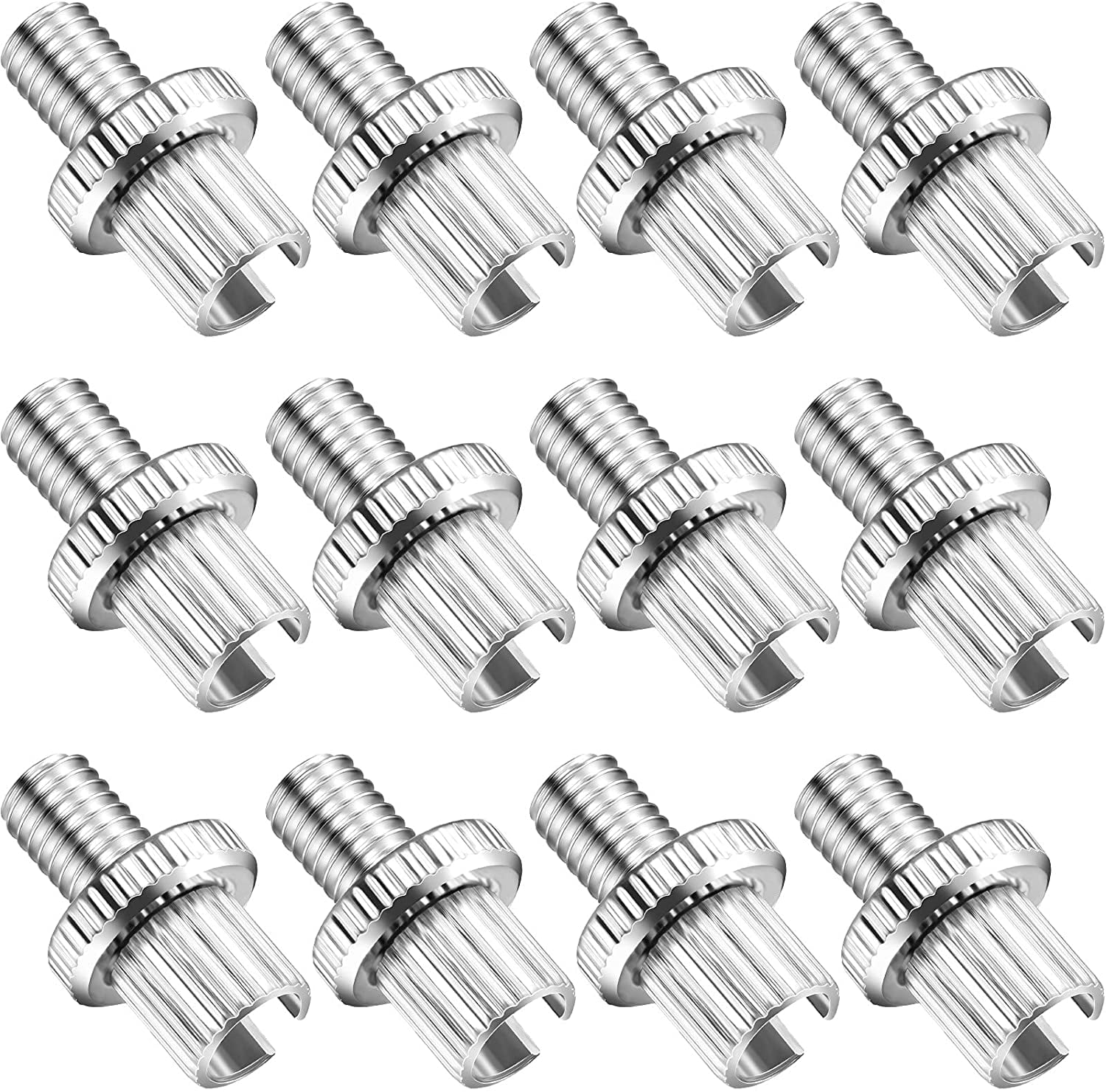 12 Pieces Clutch Brake Cable Adjuster Screw Metric Clutch Brake Cable Adjuster Compatible with ATV Motorcycle 8 mm Cable Adjuster Nut Bolts for Car Vehicle Motorcycle ATV Silver 