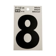 Hy-Ko 3" Reflective Vinyl Self-Adhesive Sticker Number 8