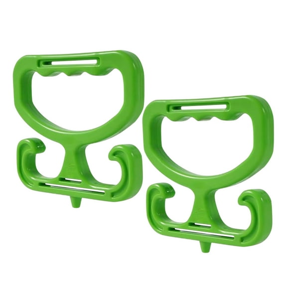 2 Pcs Grocery Bag Handle, Heavy Duty Shopping Bag Carrier with Ergonomic Grip, Holds Up to 100lbs, Multipurpose for Home & Travel (Green)