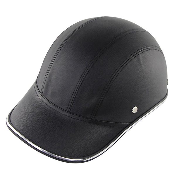Casco de motocicleta Gorra de béisbol con cara semiabierta Transpirable Forro desmontable Grapa ajustable