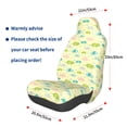 thumbnail image 3 of Wukai Armadillo Floral Full Set Car Seat Covers with Soft Padding Universal Auto Front Seats Protector and Cushion Mat, 3 of 5