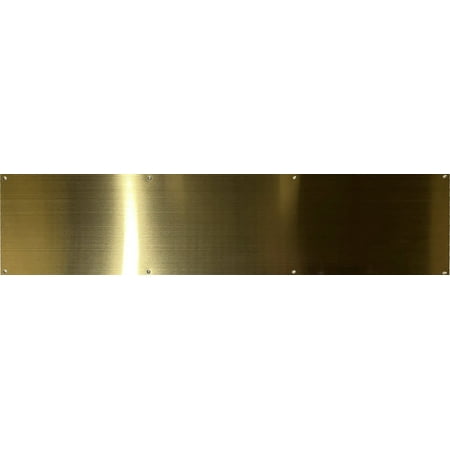 

Don-Jo 90 Metal Kick Plate Polished Brass Finish 30 Width x 10 Height 3/64 Thick