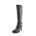 thumbnail image 3 of Naturalizer Women's Taelynn Knee High Boots Black Leather Wide Calf 8M, 3 of 8