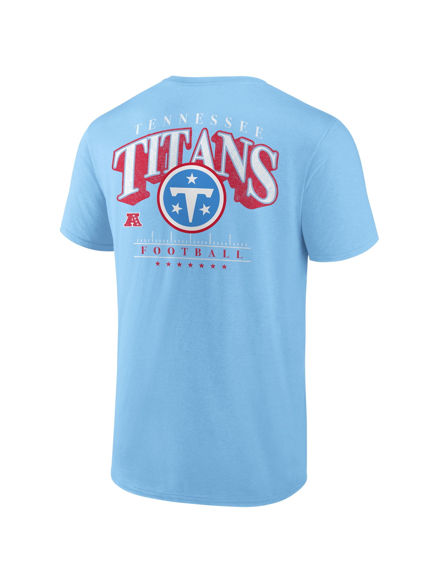 NFL Tennessee Titans Men's Cotton Faded Blue Short Sleeve T-Shirt