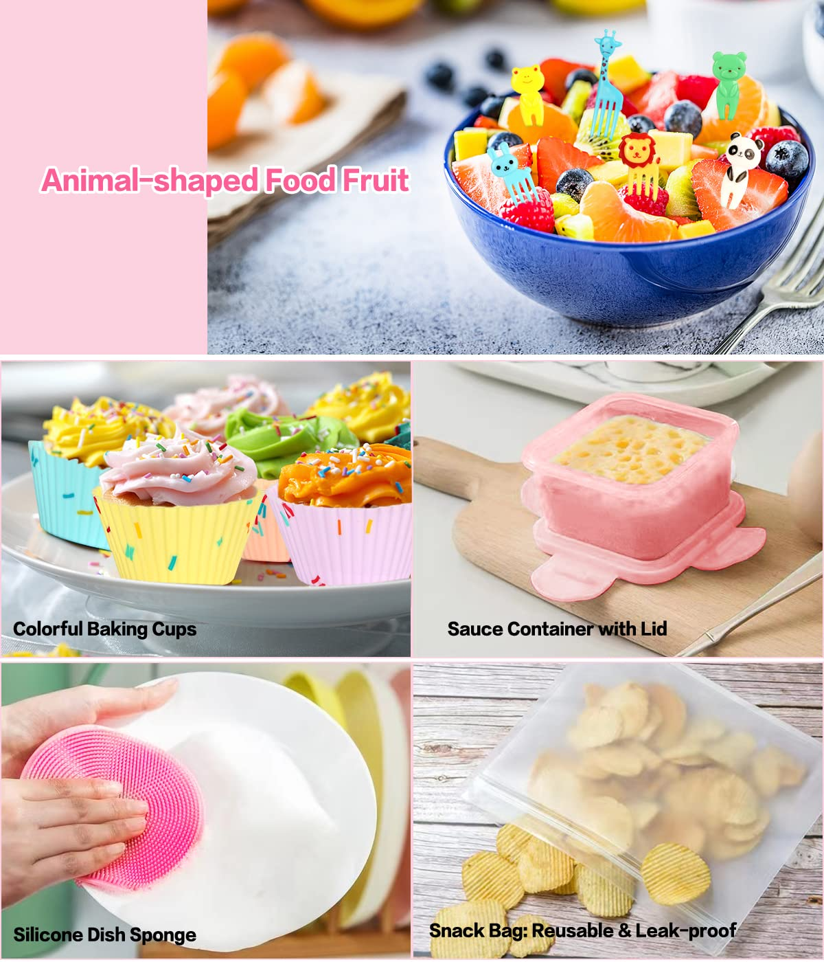 XIANKE 27Pcs Bento Box Lunch Box Kit, 1300ML Lunch Container for  Kids/Adults, Durable Leak-proof Box…See more XIANKE 27Pcs Bento Box Lunch  Box Kit