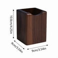 thumbnail image 2 of Pencil Barrel Pencil Holder for Desk Storage Ideal Wood Pen Cup Organizer for School Home and Makeup Accessories, 2 of 5