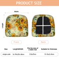 thumbnail image 3 of Sunflower Seat Covers for Dining Room Chairs Set Of 4,Stretch Printed Washable Chair Seat Cover with Elastic Ties and Button,Removable Waterproof Couch Cushion Covers, 3 of 6