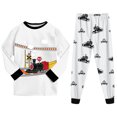thumbnail image 5 of Xudanell Little Big Boy Pajamas Sets 100% Cotton Pjs Kids Jammies White,Size 5-6 Years, 5 of 8
