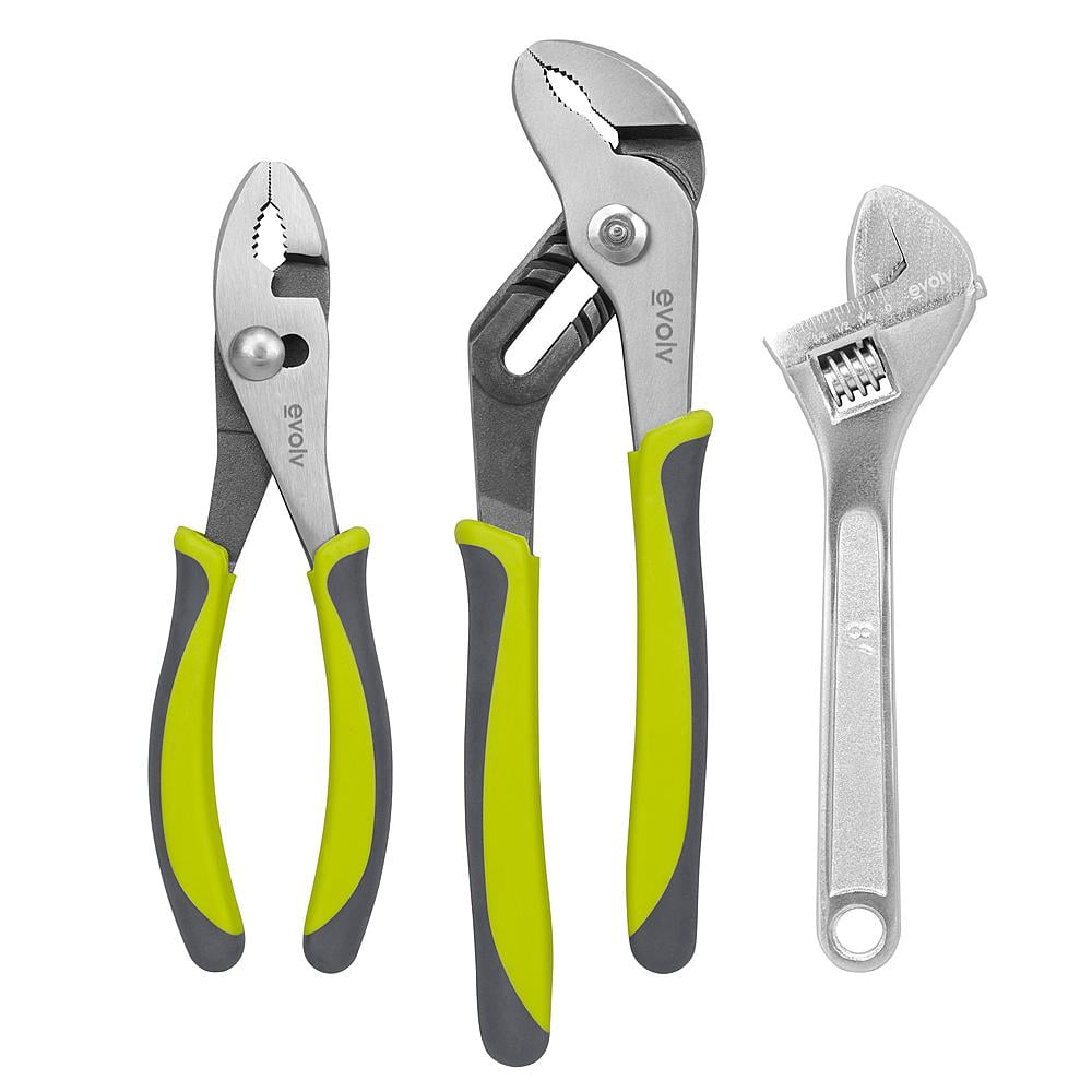Craftsman Evolv Pliers Adjustable Wrench Set 3 pc. Durable Rust Resistant  10045 
