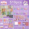 thumbnail image 1 of ZOUBAOQ 22/236/519pcs Guka Material Package Set Sticker Kids Keychain Card CUCKOO Box Set Gift Hand Goo, 1 of 8