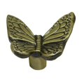 thumbnail image 4 of Forma de Mariposa Antigua 1,42 * 1,22 * 0,83 Pulgadas Perillas de pequeña sala de Aleación de Zinc Tiradores verde, 4 of 7