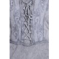 thumbnail image 6 of Sakkas Kevina Stonewashed Rayon Embroidered Dress - Grey - S/M, 6 of 6