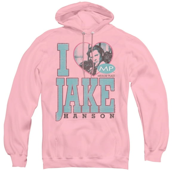 Mp I Heart Jake Hanson Adult Pullover Hoodie Sweatshirt Pink