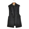 thumbnail image 3 of Gilet Sans Manches à Double Boutonnage Décontracté pour Femmes, 3 of 9