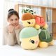 thumbnail image 2 of 1 adorable tortuga de peluche corta, adorno para sofá, cojín de apoyo para la espalda, suministros para el hogar y la tienda., 2 of 7