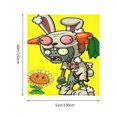 thumbnail image 6 of Plants Vs Zombies Wall Tapestry Cartoon Poster Wall Hanging Tapestry for College Dorm Living Room Bedroom Decoration 60x51 Inch, 6 of 8