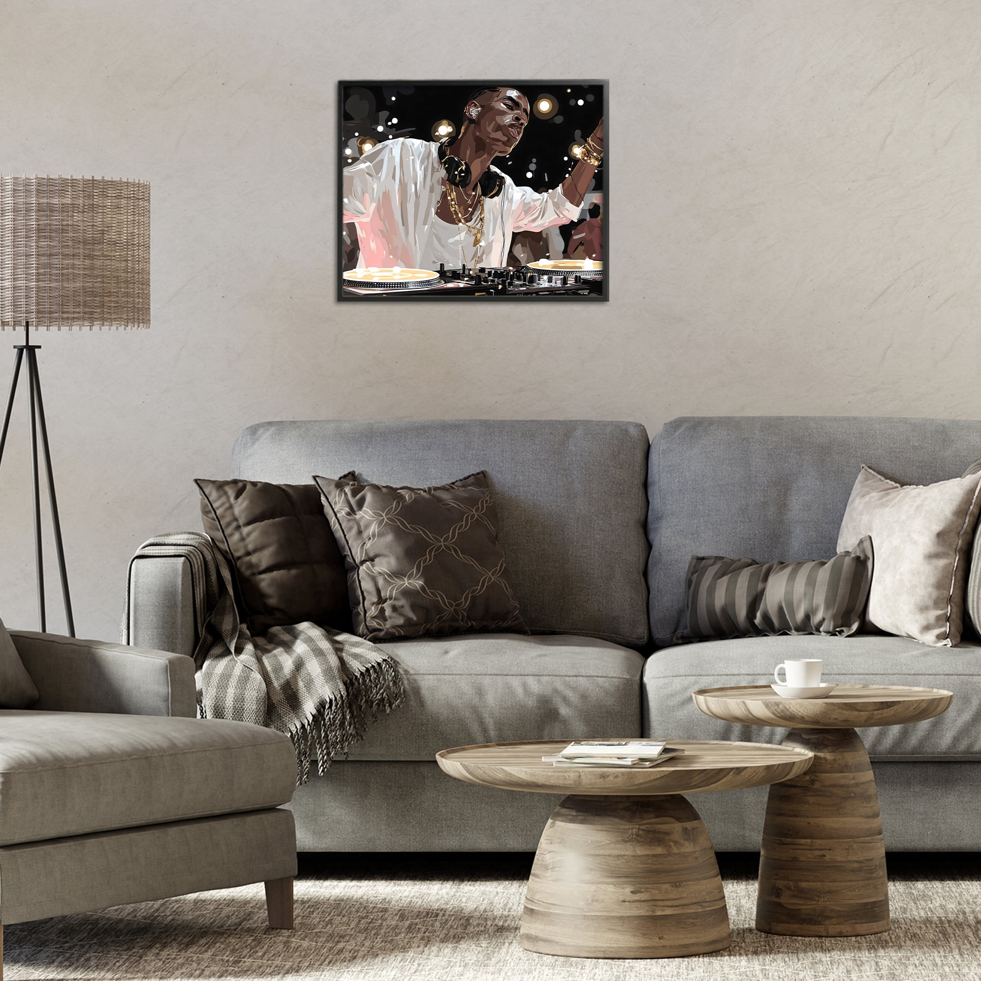 Stupell Industries Music In His Soul Black Framed Giclee Art, design by Franklyn Gregory