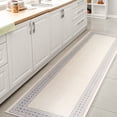 thumbnail image 3 of JONATHAN Y SANTA MONICA 2 x 8 Runner Rug, Lucia Diamond Border - Cream/Blue, SMB207A-28, 3 of 4