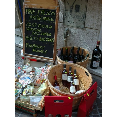 Cheese Shop - Wine and Cheese Shop, Lake Garda, Bardolino, Italy Print Wall Art By Lisa S. Engelbrecht
