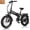 Black, variant on Electric Bike,20" Fat Tire Aluminum Frame & Folding Ebike for Adults,Peak 750W Motor,25MPH,48V 624Wh Removable Battery,62 miles Max Range,7-Speed Gears,LCD Display