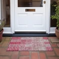 thumbnail image 6 of Addison Rugs Chantille Indoor/Outdoor Transitional Stripes Garnet Washable Rectangle Rug, 1'8" x 2'6", 6 of 6
